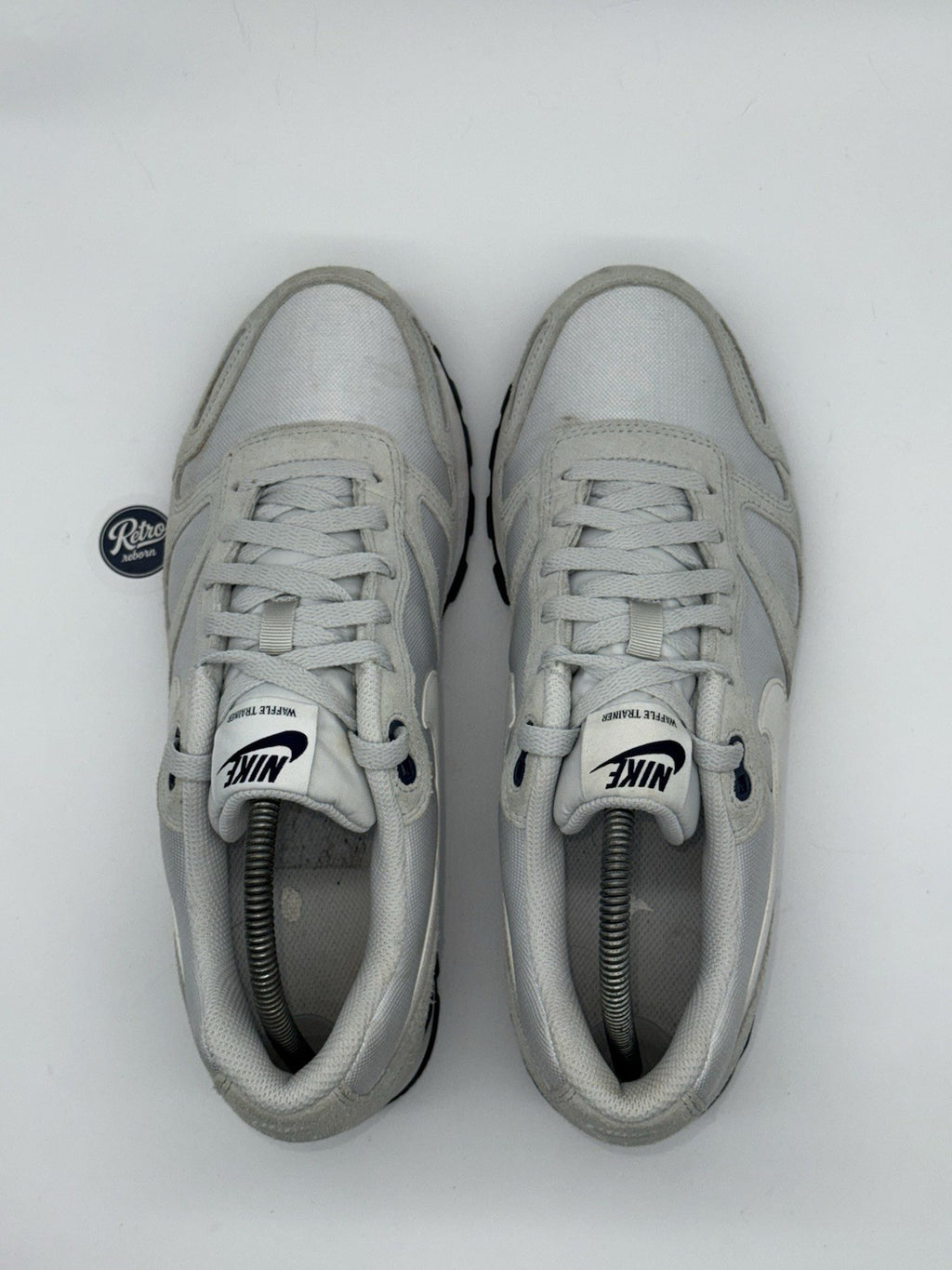 Nike Air Waffle Trainer 'Pure Platinum x Grey x Navy' (2015) – UK 8