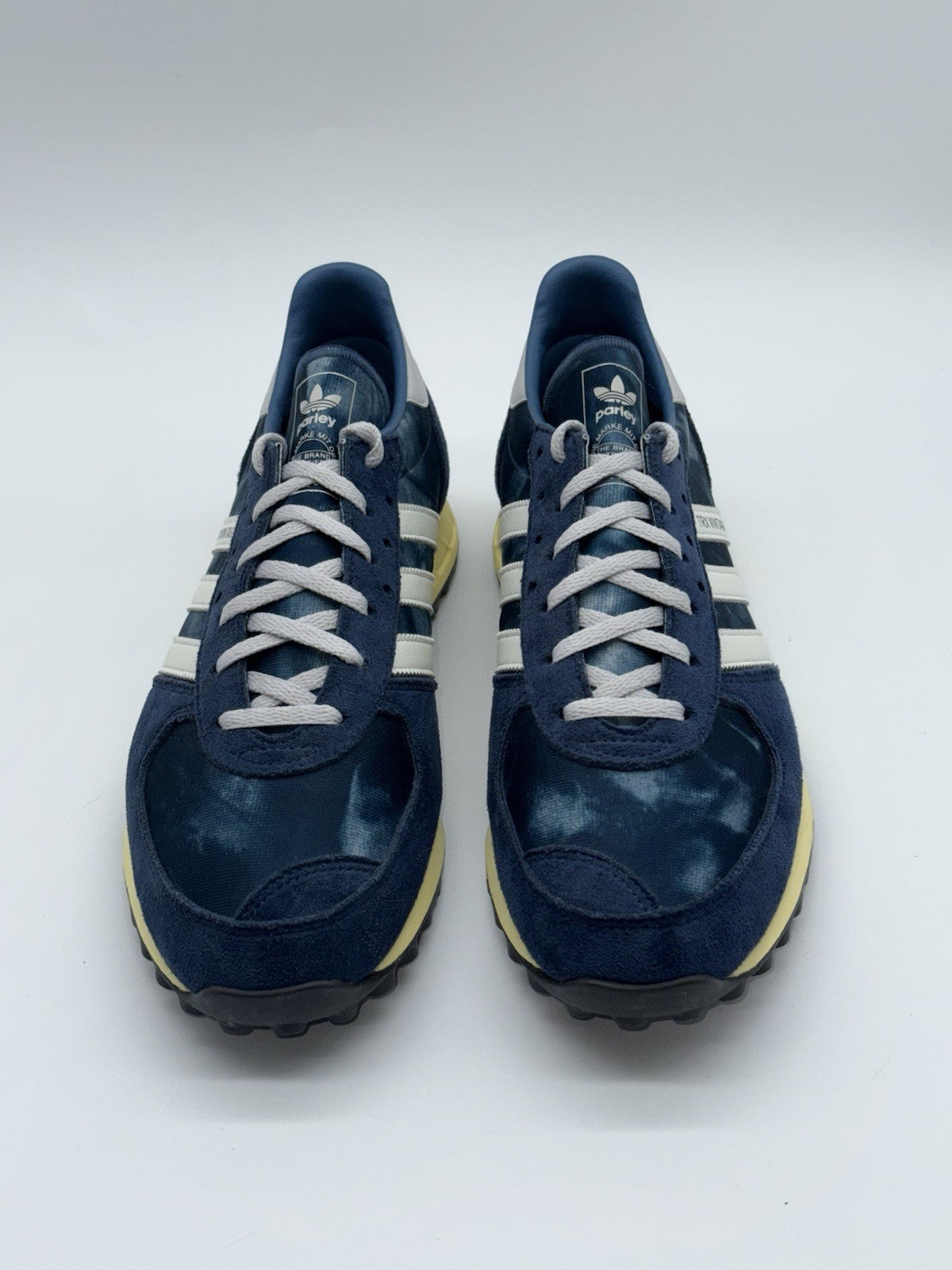 (2022) Adidas Originals TRX Vintage Parley Bleached Crew Navy White Men’s UK 10