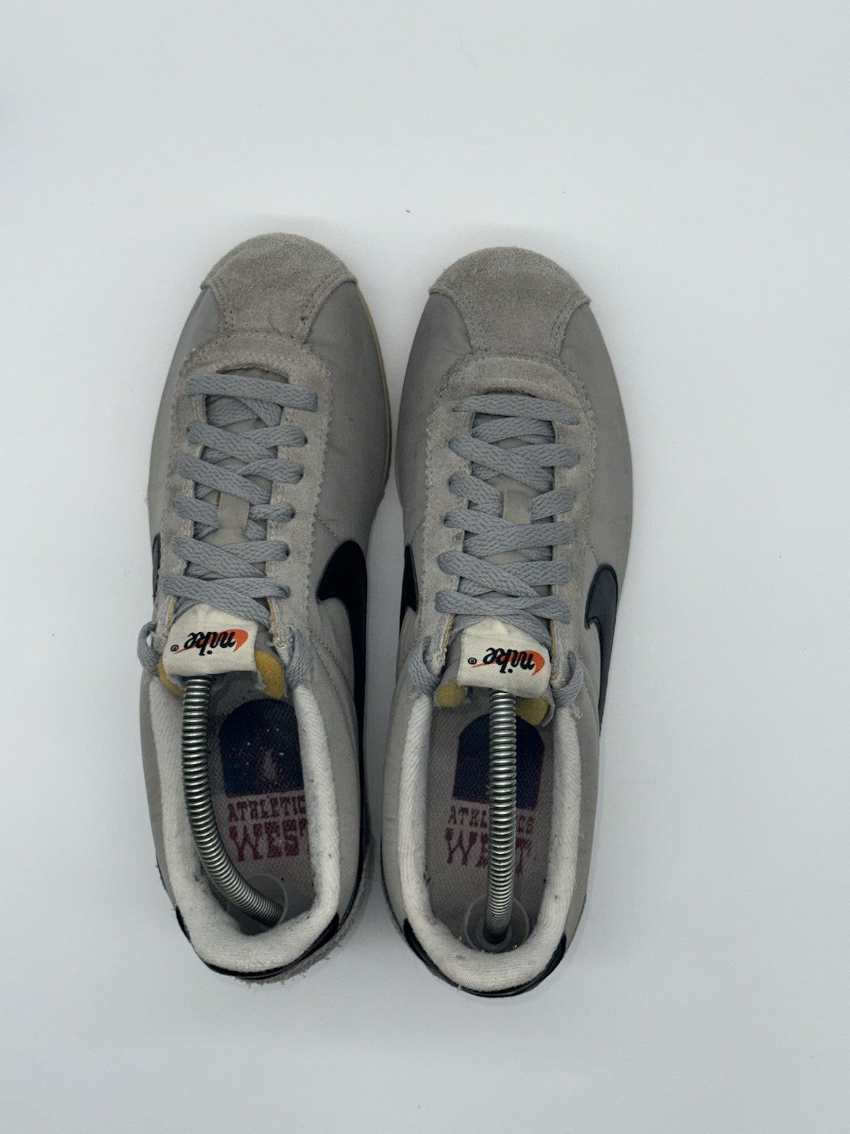 (2016) Nike Classic Cortez Nylon AW 'Grey Black' Retro Trainers Size UK 7