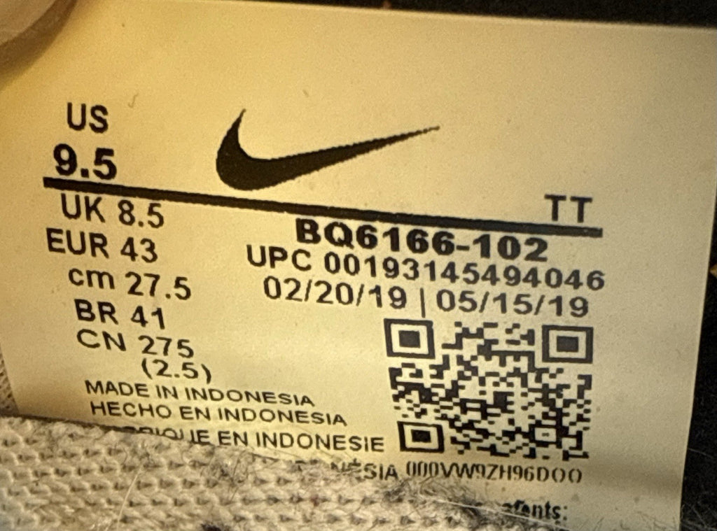 (2019) Nike React Element 55 White Black Crimson Gold Men's UK 8.5