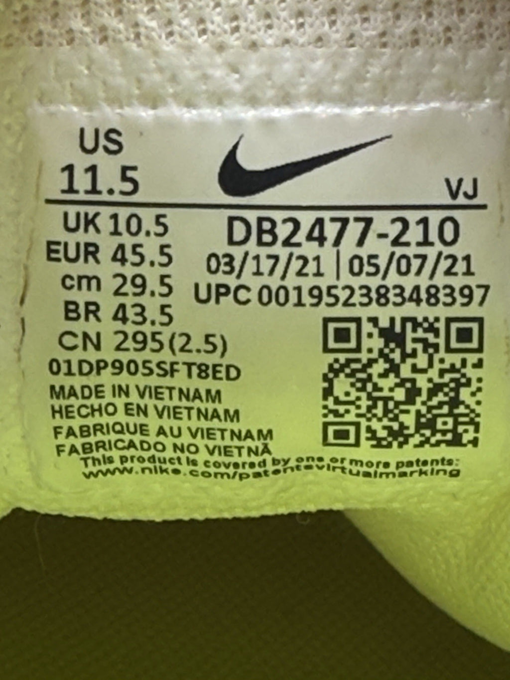 Nike Crater Impact 'Light Bone x Orange x Grey' (2021) – UK 10.5