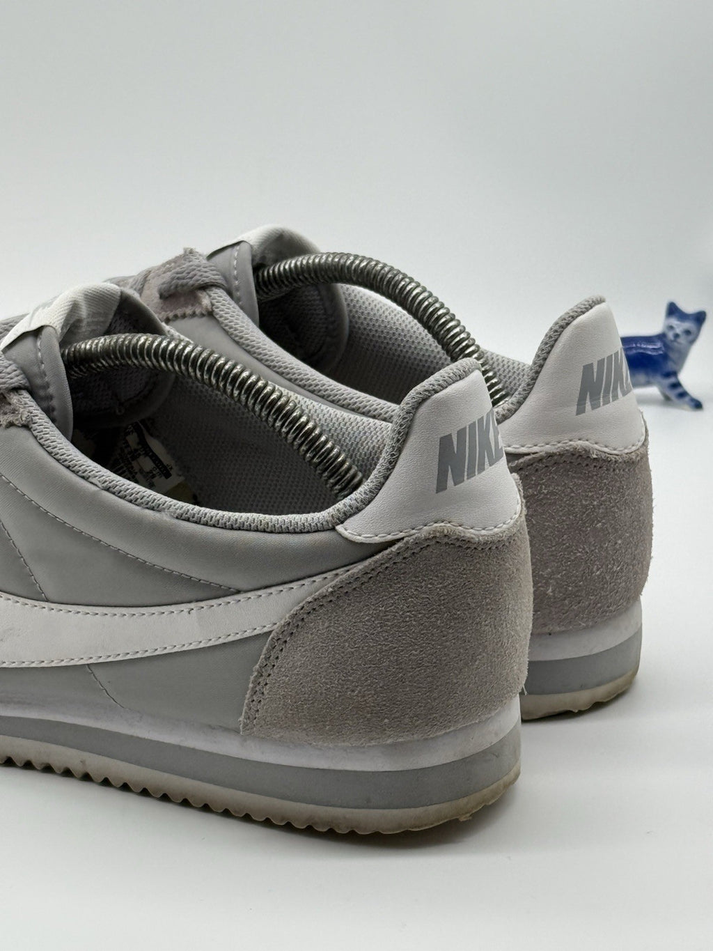 (2015) Nike Classic Cortez Nylon OG - Wolf Grey White - Size UK 10 (807472-010)