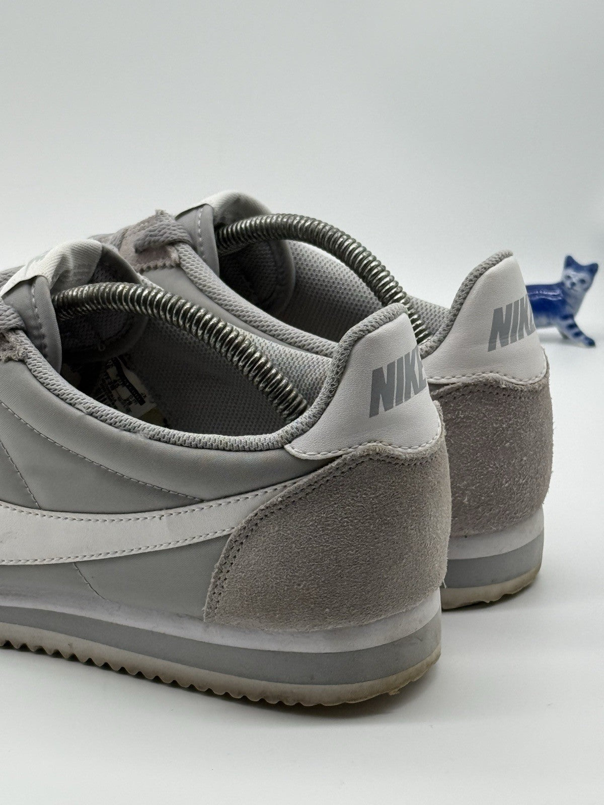 (2015) Nike Classic Cortez Nylon OG - Wolf Grey White - Size UK 10 (807472-010)