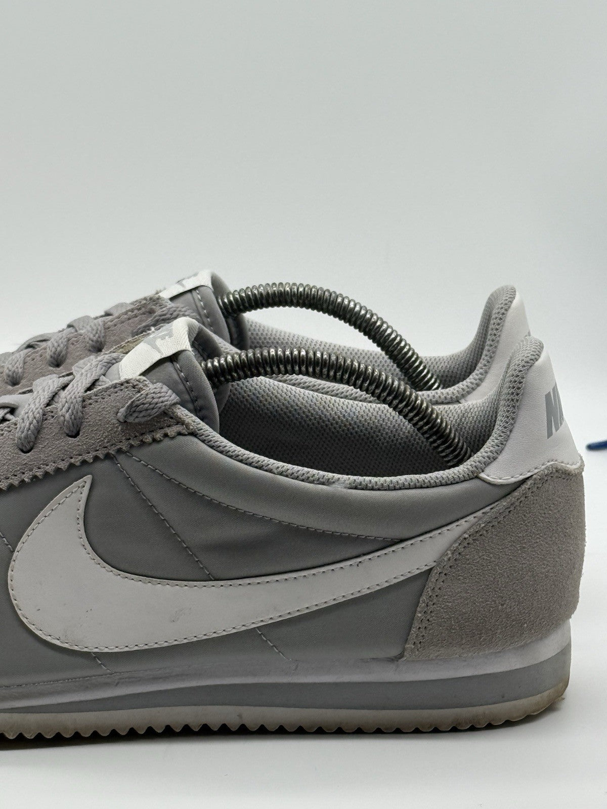 (2015) Nike Classic Cortez Nylon OG - Wolf Grey White - Size UK 10 (807472-010)