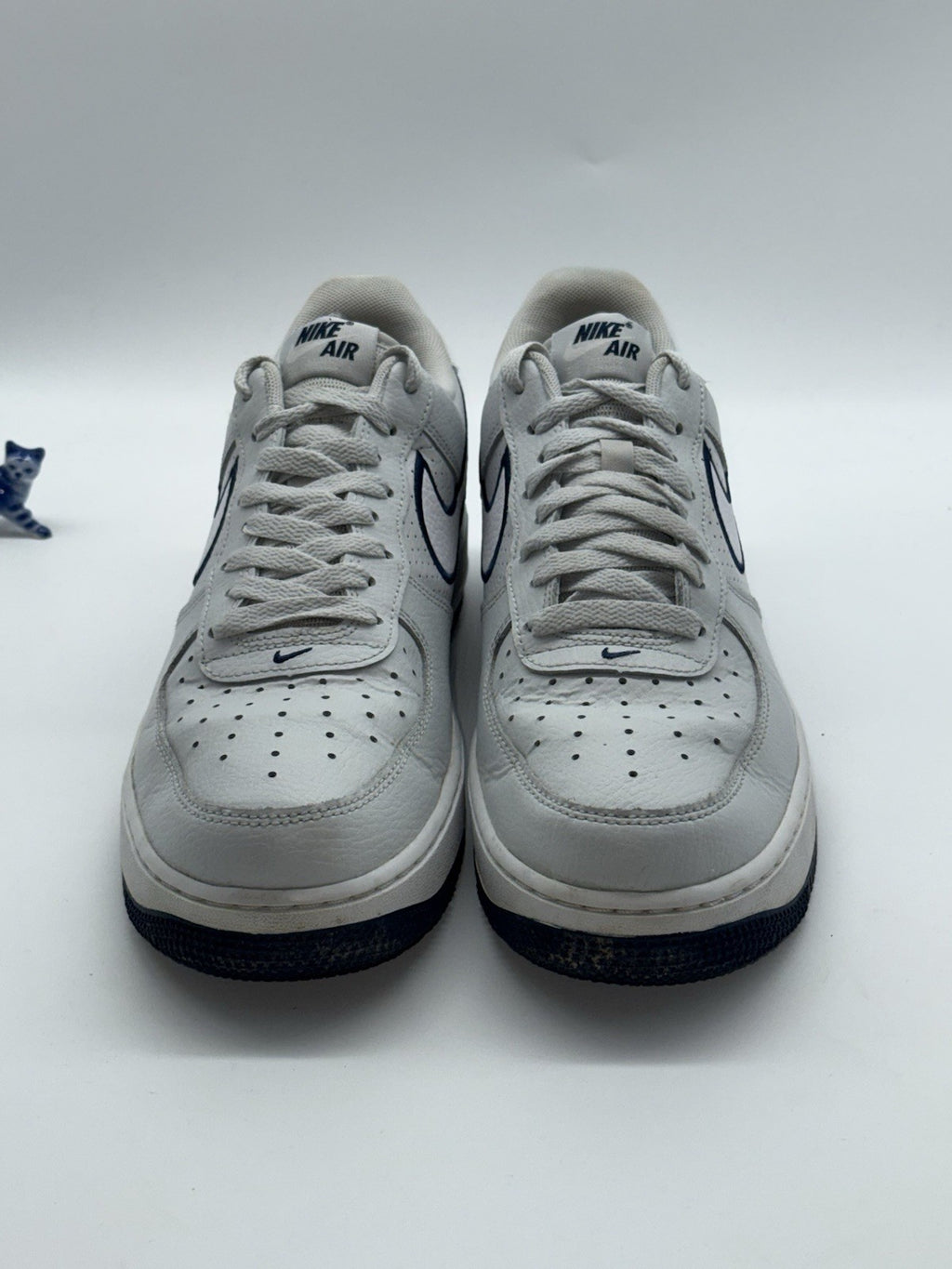 Nike Air Force 1 '07 Grey Photon Dust x Midnight Navy UK 8 (FJ4211-002)