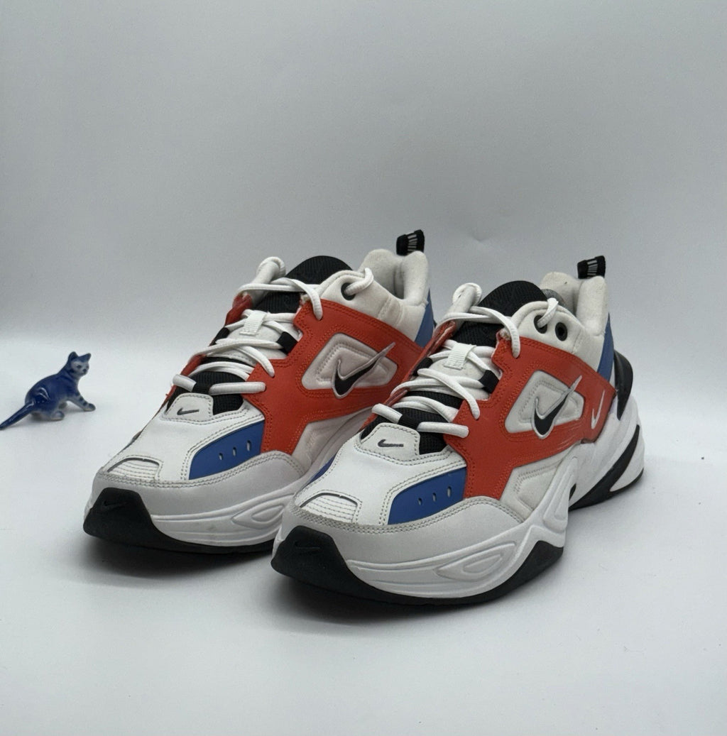 Nike M2K Tekno White Black Orange Men's UK 9 Retro Trainers (AV4789-100)