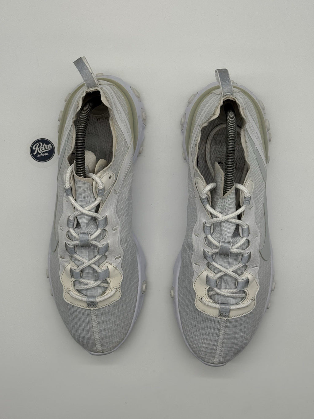 Nike React Element 55 'Pure Platinum x White' (2018) – UK 7.5