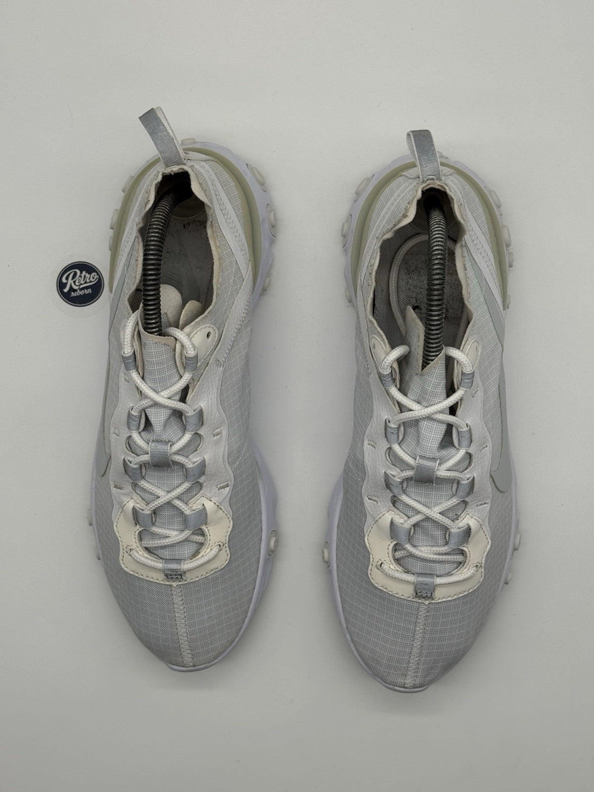 Nike React Element 55 'Pure Platinum x White' (2018) – UK 7.5