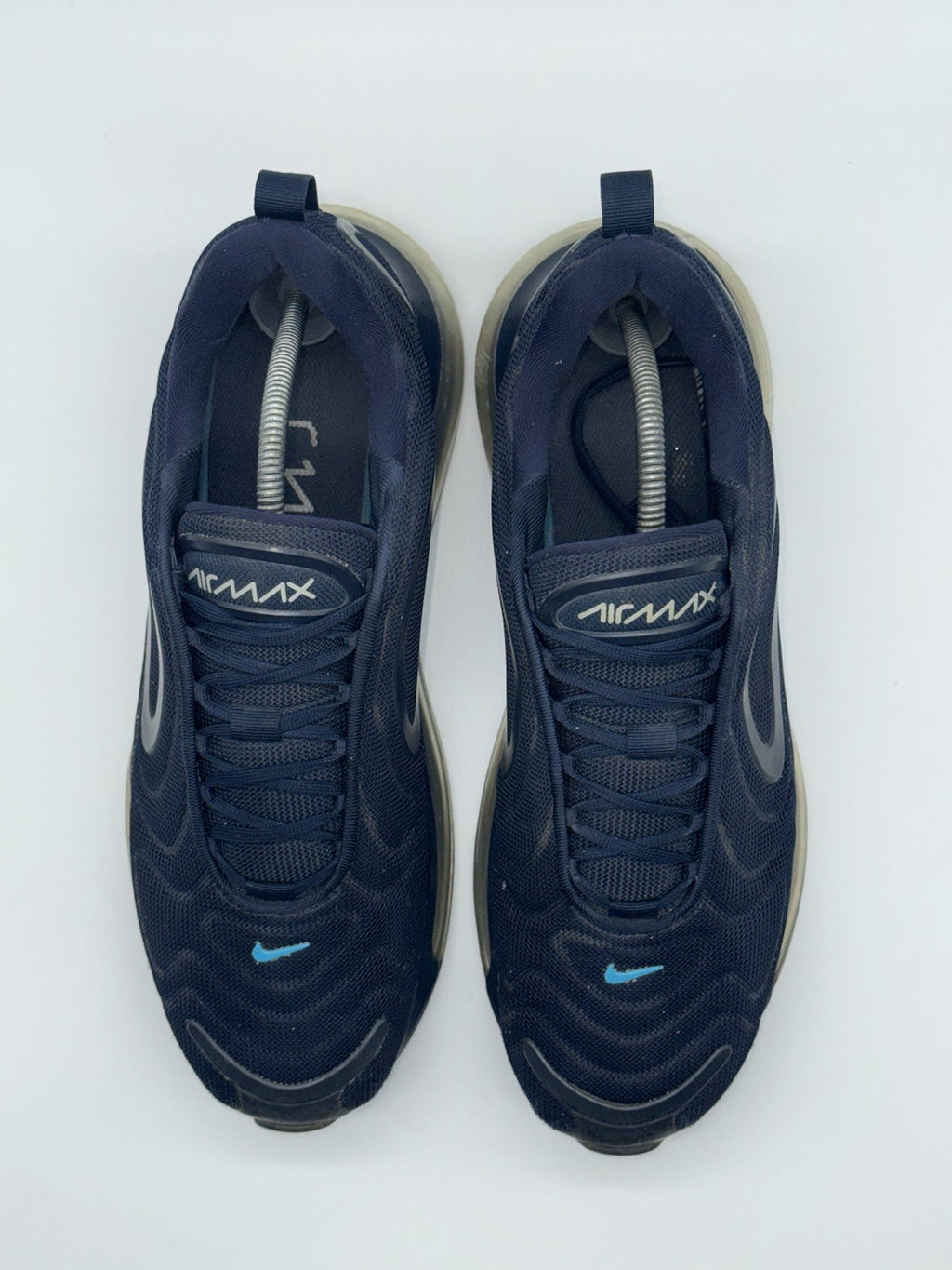 (2019) Nike Air Max 720 Obsidian Navy Blue Retro Trainers UK 10.5
