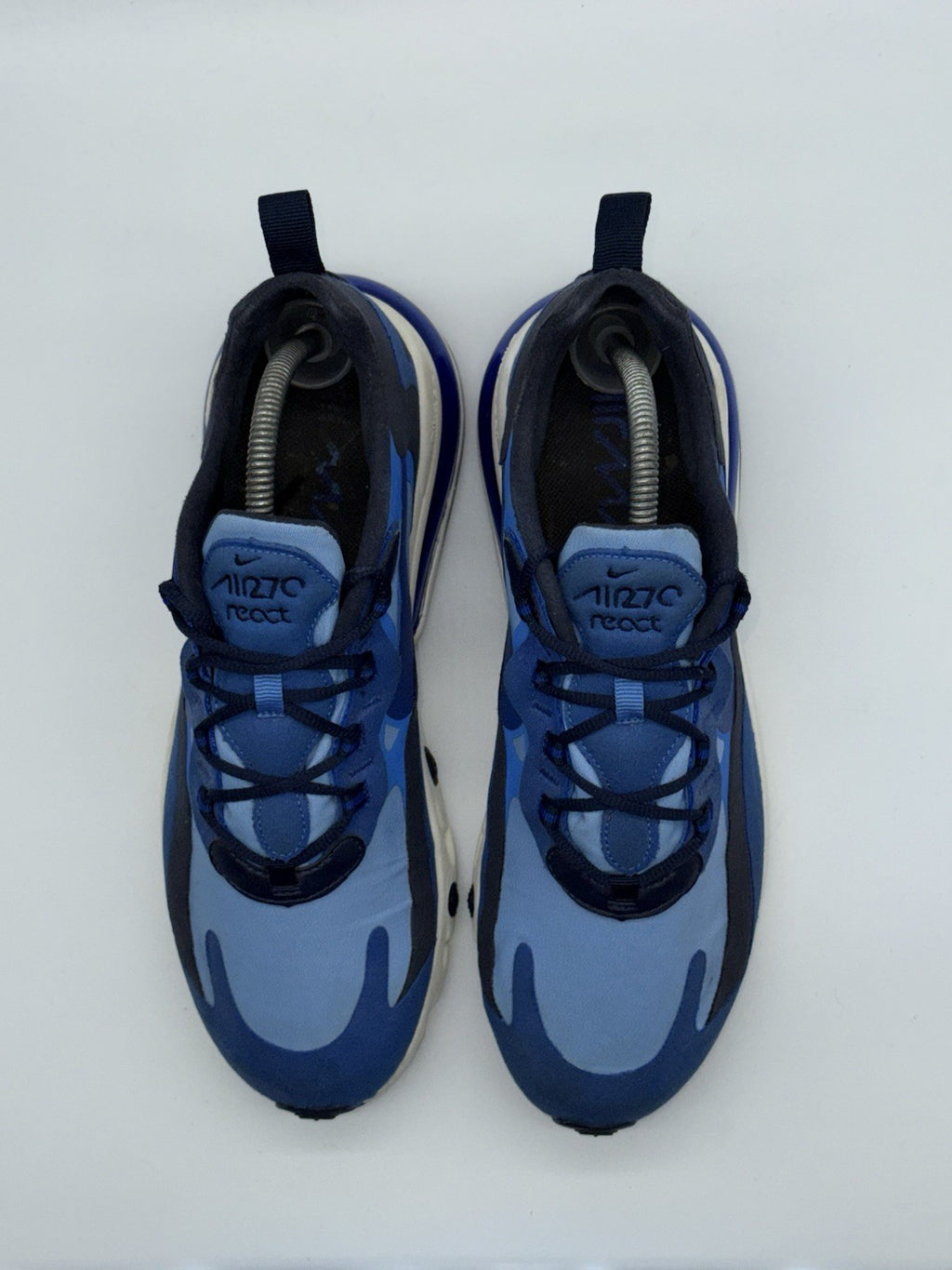 Nike Air Max 270 React Triple Blue x White Mens Size UK 7.5 (CI3866-400)