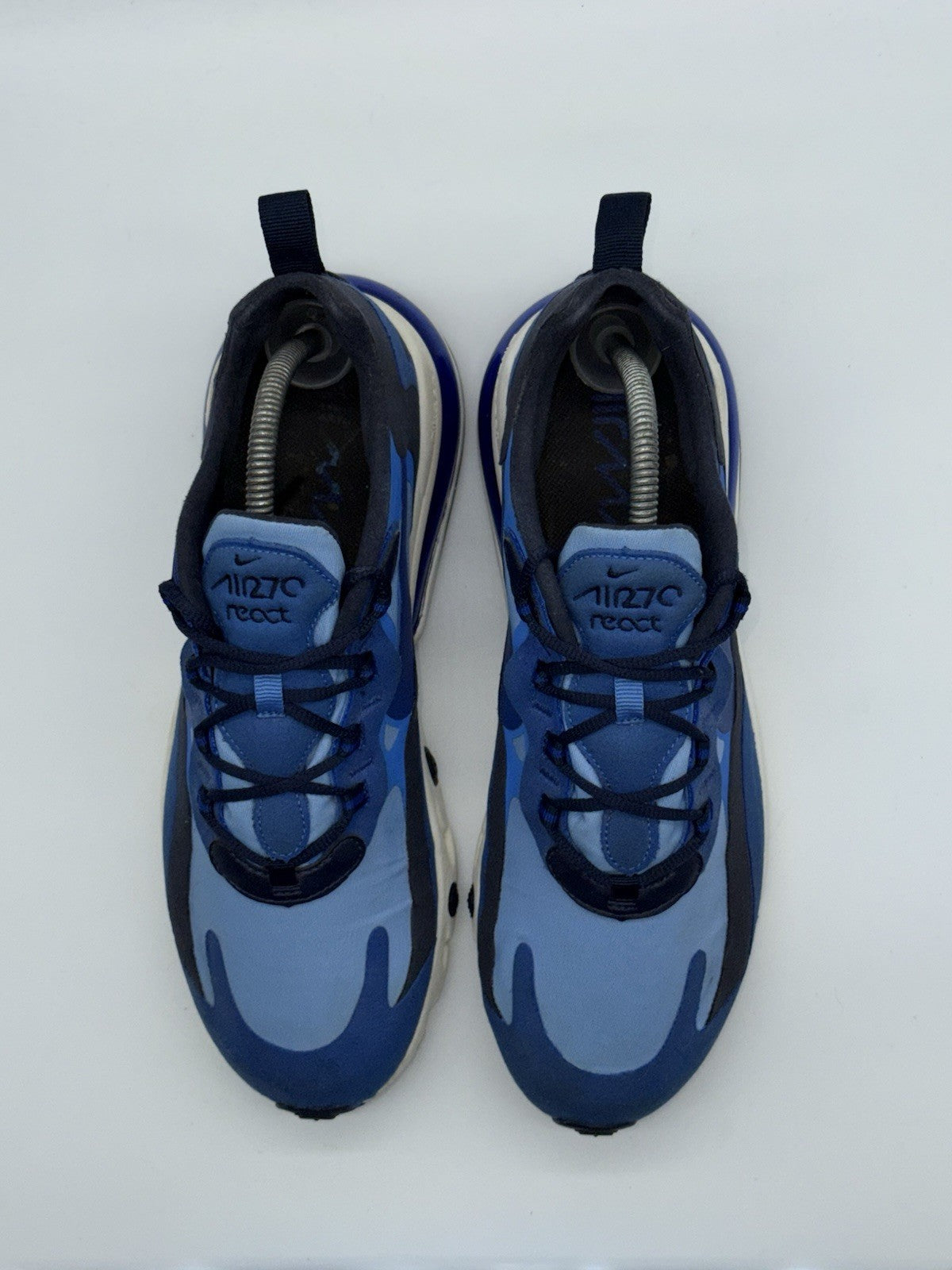 Nike Air Max 270 React Triple Blue x White Mens Size UK 7.5 (CI3866-400)