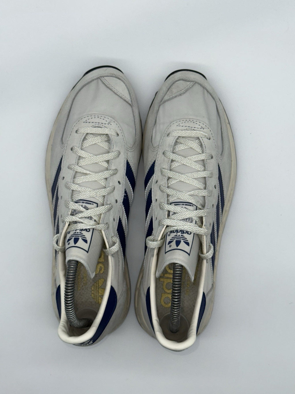 (2020) adidas TRX Vintage Chalk White Grey x Navy Suede Men's UK 8