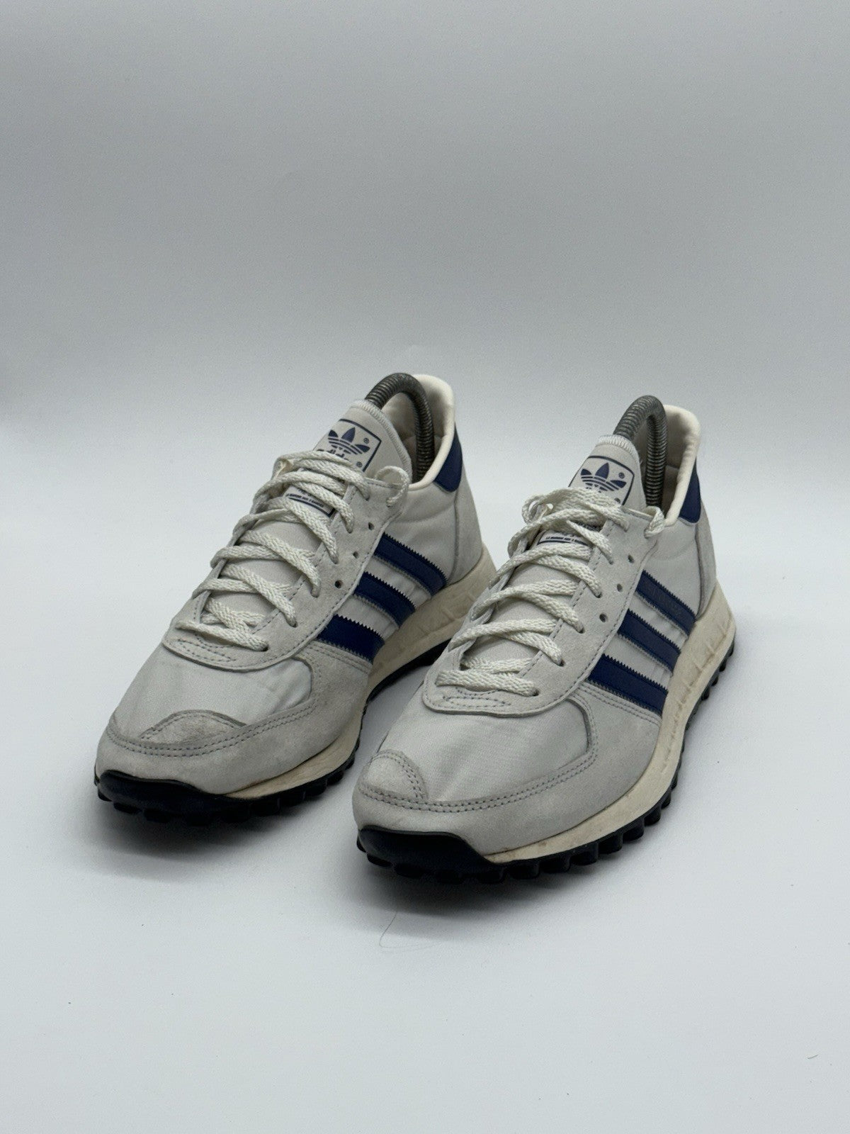 (2020) adidas TRX Vintage Chalk White Grey x Navy Suede Men's UK 8