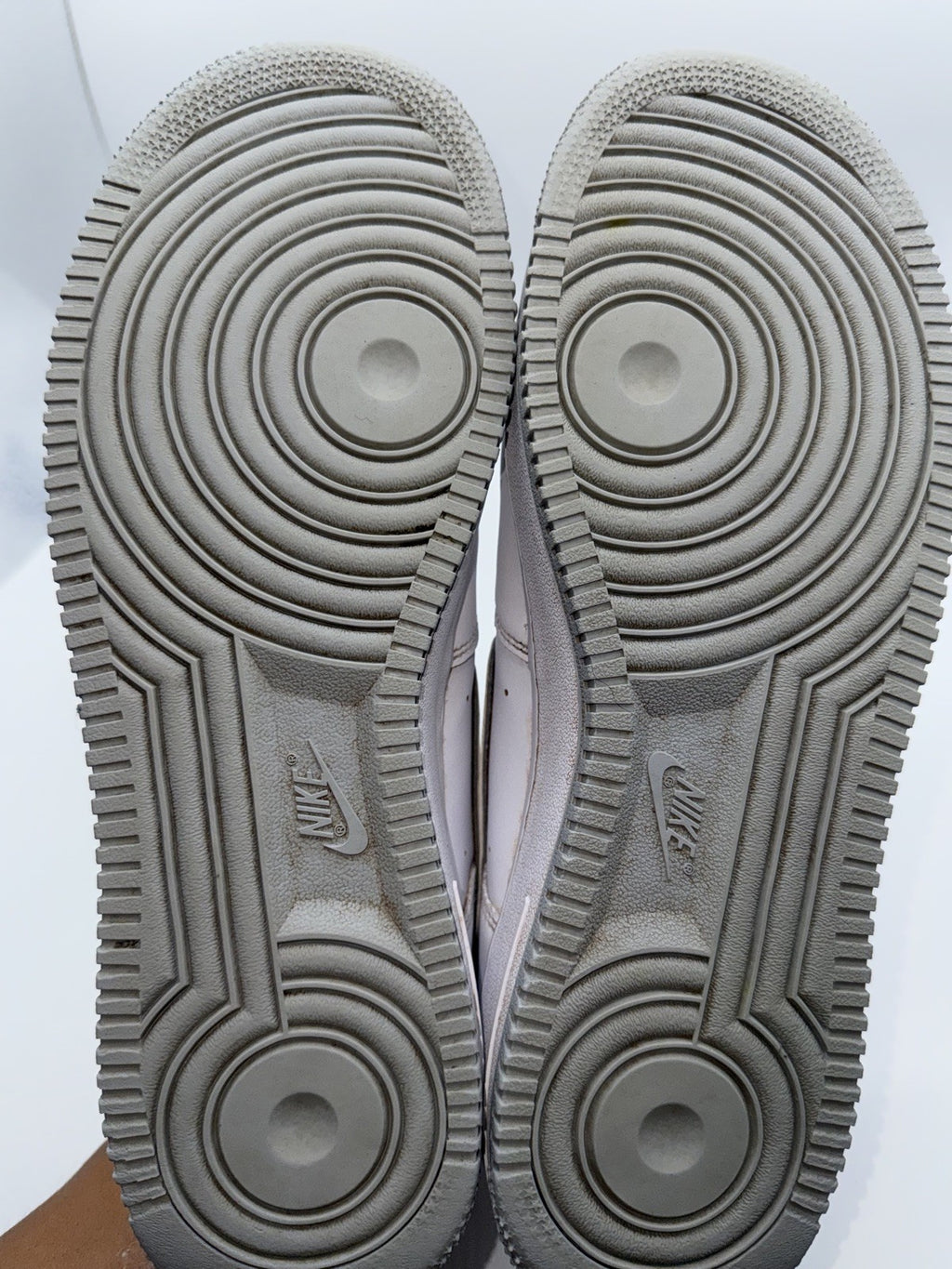 Nike Air Force 1 '07 Low White Wolf Grey Sole Size UK 10.5 (DV0788-100)