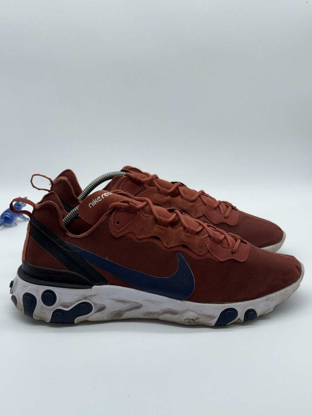 (2018) Nike React Element 55 Mars Stone Midnight Navy Men's UK 10 - BQ6166-600