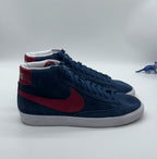 (2013) Nike Blazer Mid Suede Trainers Navy Blue/Red/White UK 9 (371761-461)