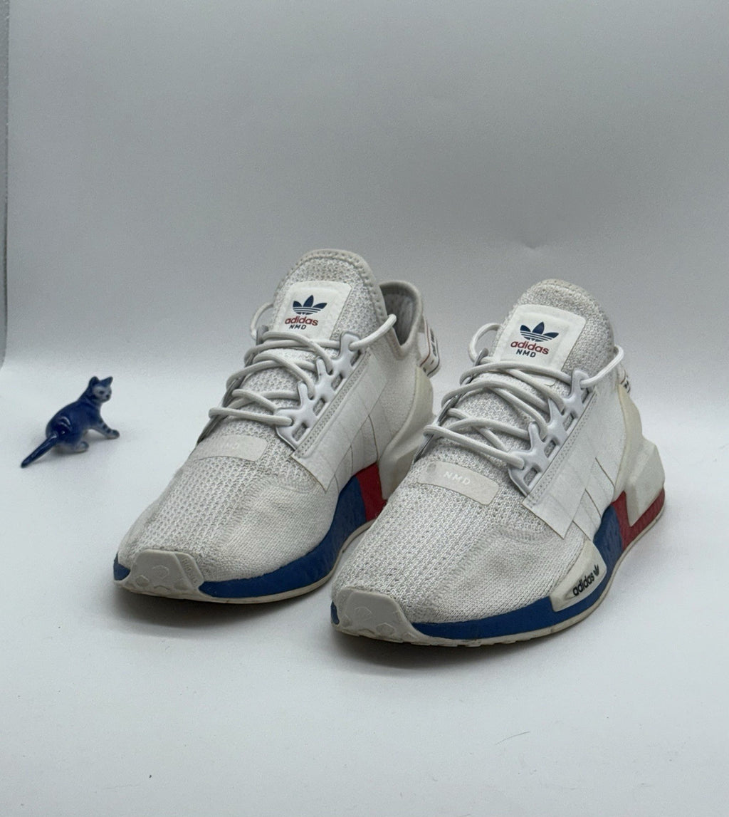 Adidas NMD R1 V2 White x Lush Red x Blue UK Size 7.5 FX4148