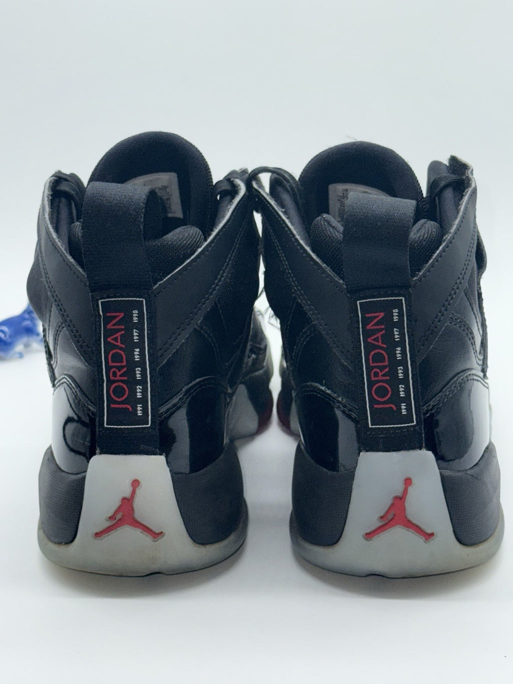 (2022) Nike Air Jordan Jumpman Two Trey Black Red Trainers Size UK 9