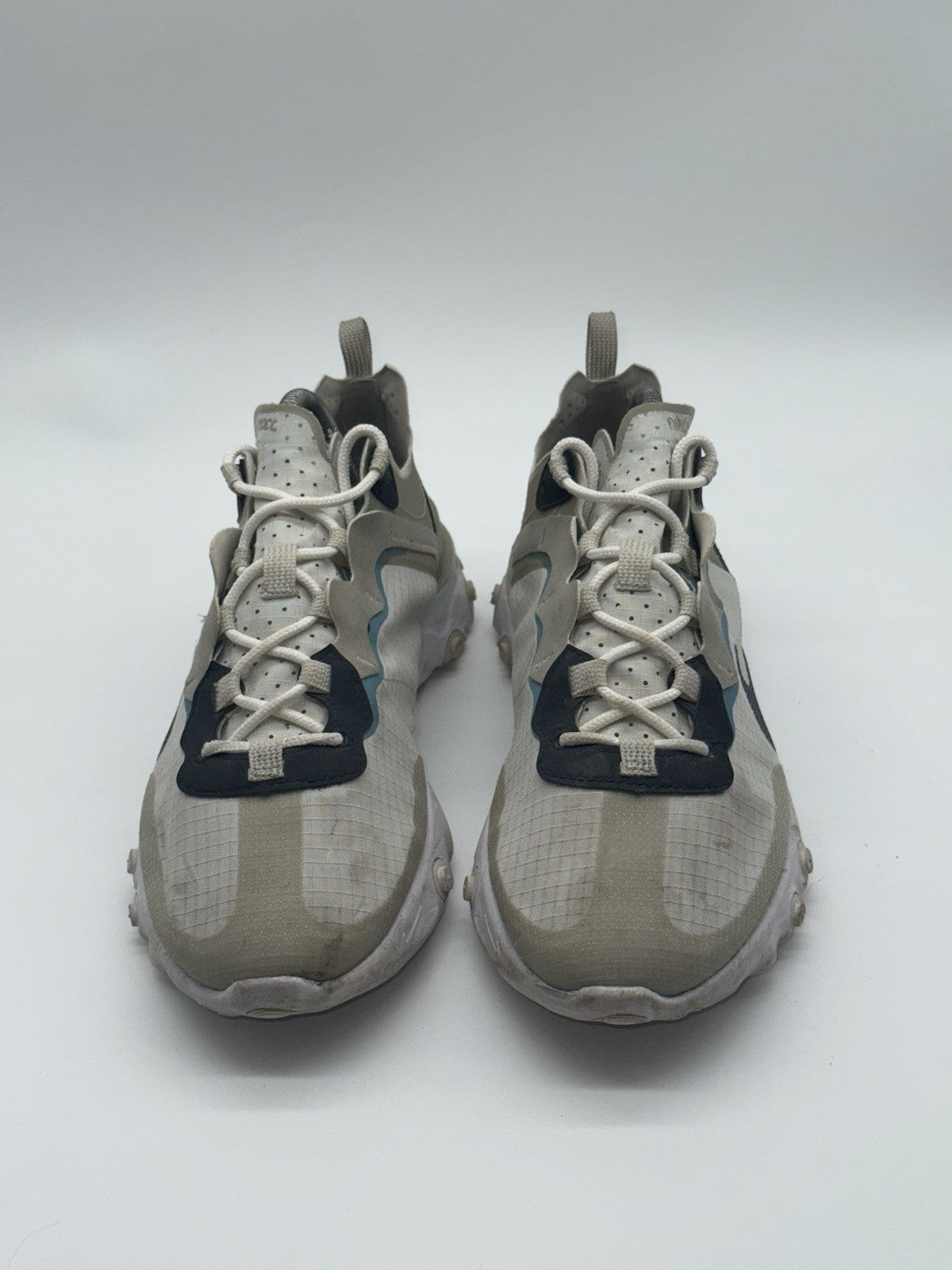 (2020) Nike React Element 55 Beige Blue Grey Retro Trainers Men’s UK 8