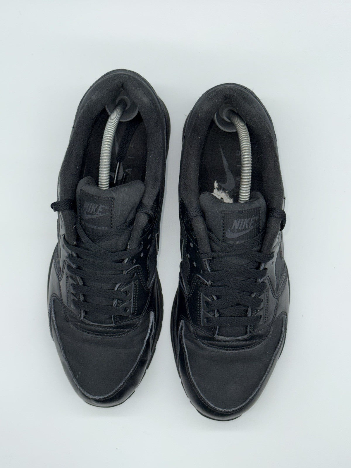 (2015) Nike Air Windrunner Retro Triple Black Trainers Men’s UK 9