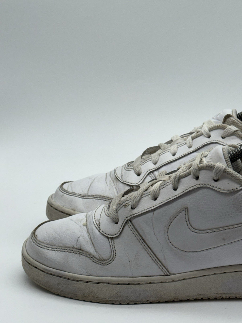 Nike Ebernon Low Casual Trainers ‘Triple White’ Size UK 7