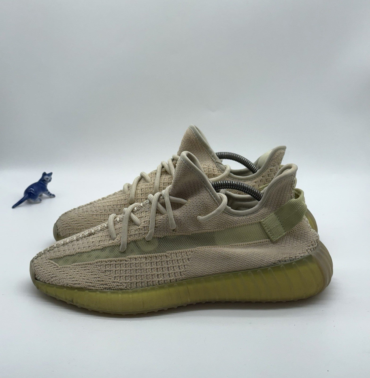 adidas Yeezy Boost 350 V2 Flax Light Brown Hemp Mens UK 10.5 Trainers (FX9028)
