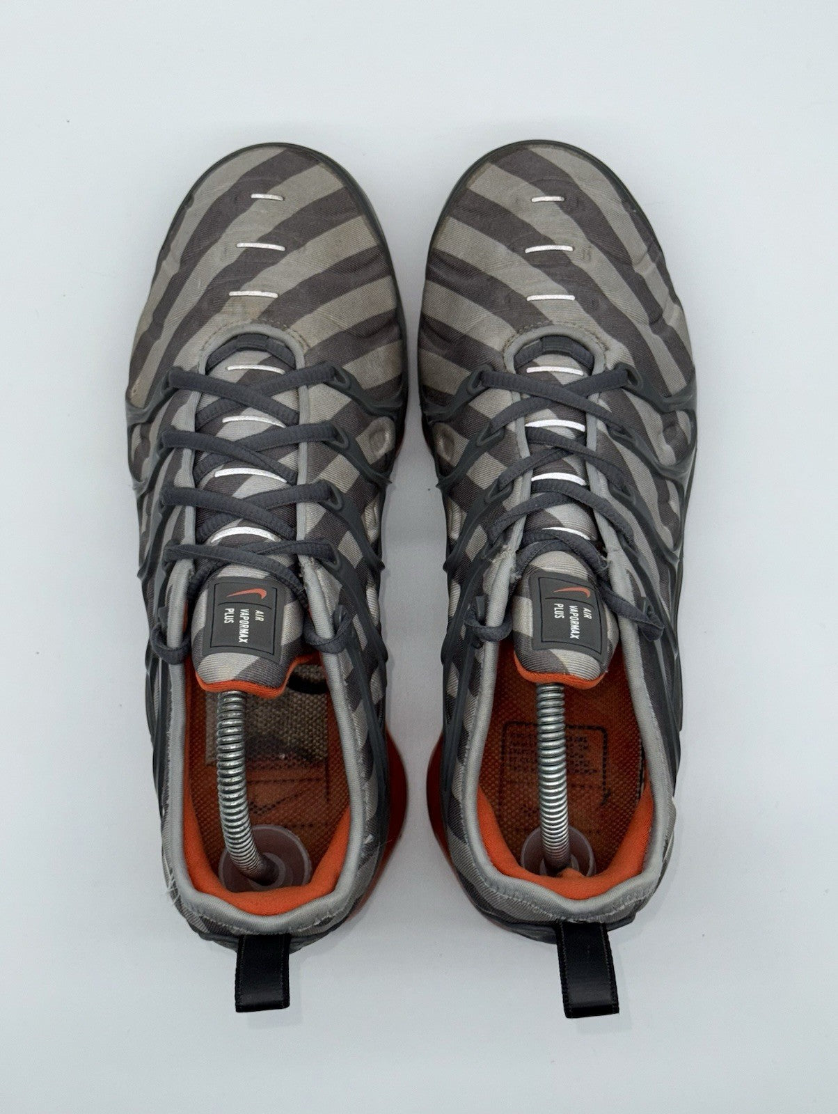 Nike Air VaporMax Plus Wolf Grey Stripes Monsoon Blue UK 7 (924453-020)