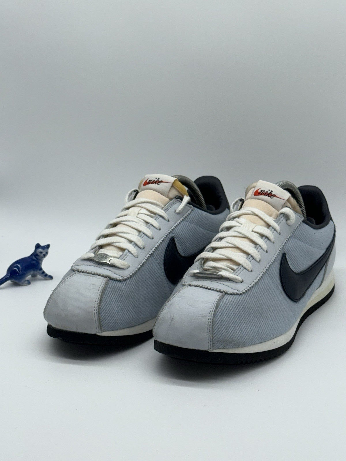 Nike Cortez Armory Light Blue Denim Retro Trainers Size UK 7.5