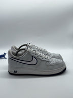 Nike Air Force 1 '07 Grey Photon Dust x Midnight Navy UK 8 (FJ4211-002)