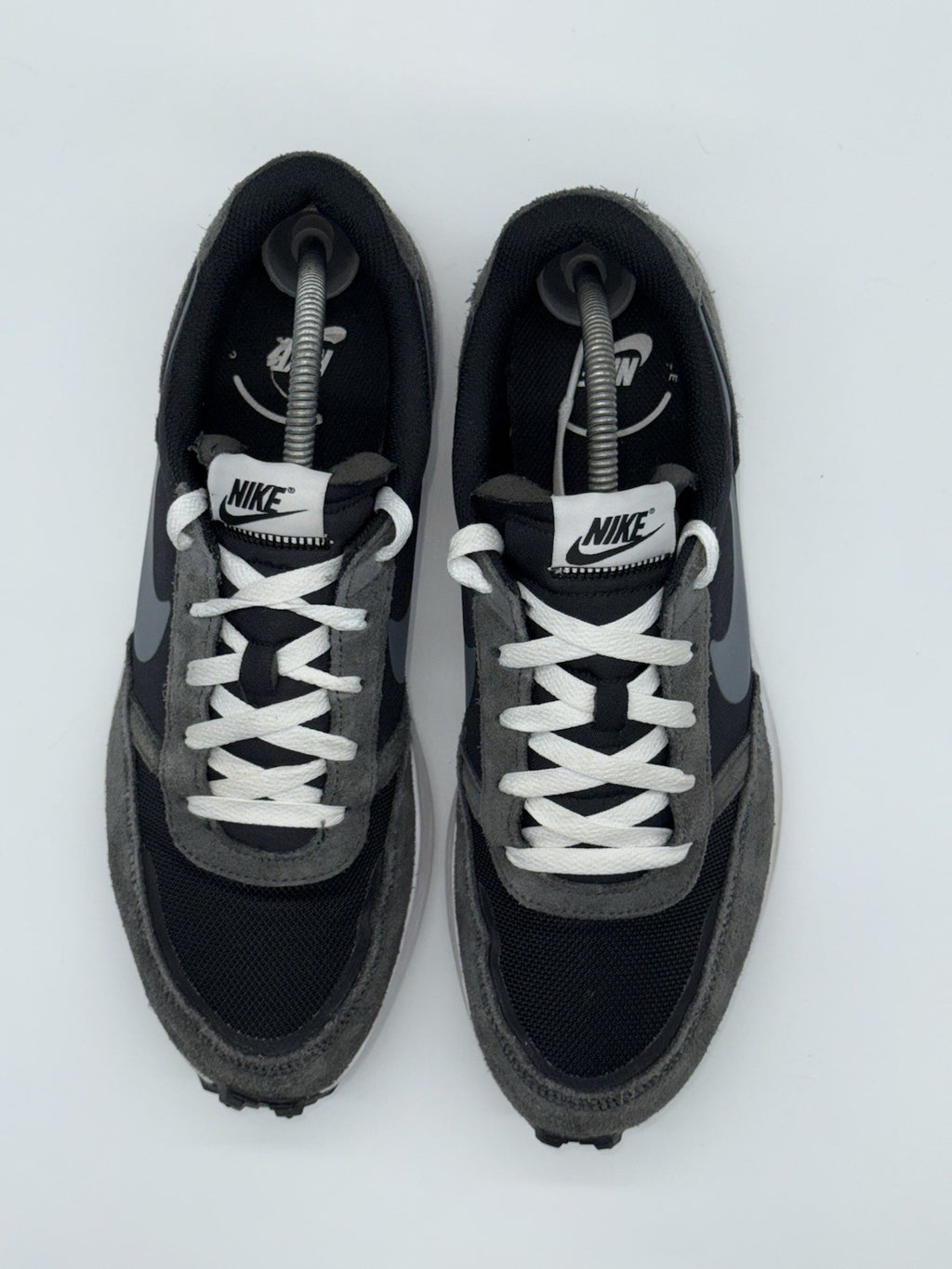 (2024) Nike Waffle Debut Retro Trainers Black x Grey Men’s UK 9.5