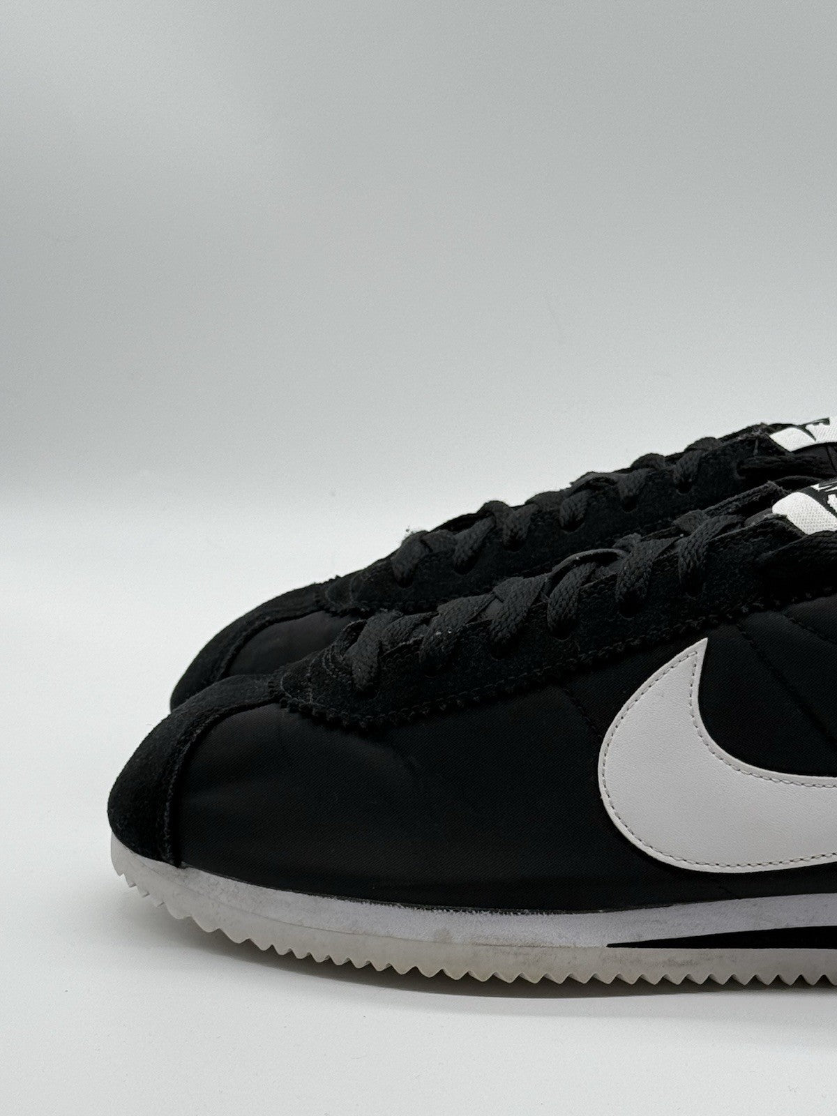 (2017) Nike Classic Cortez Nylon OG Vintage - Black White - Size UK 11 (EU 46)
