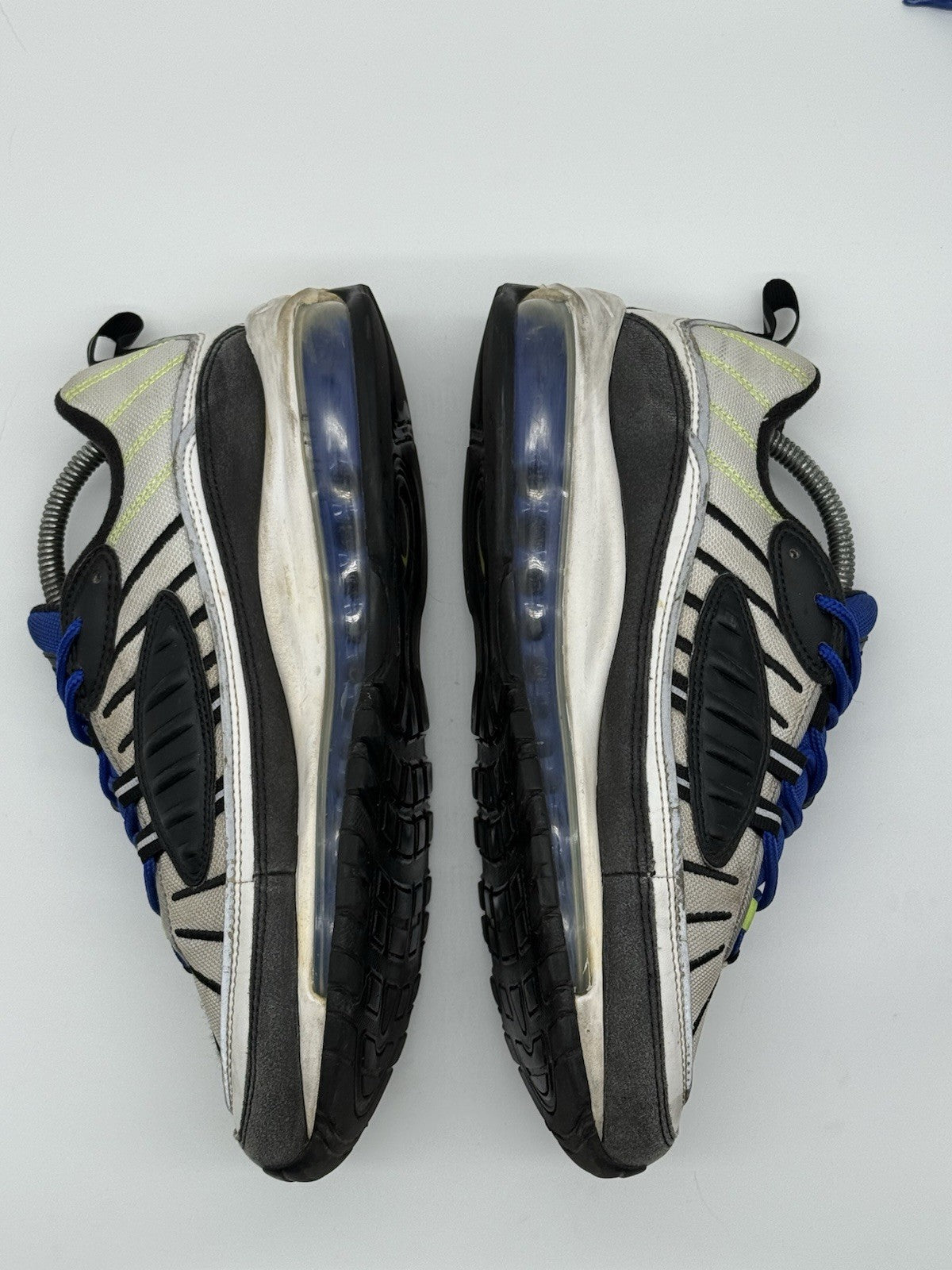 (2019) Nike Air Max 98 Racer Blue Volt White Grey Trainers UK 7 (640744-103)
