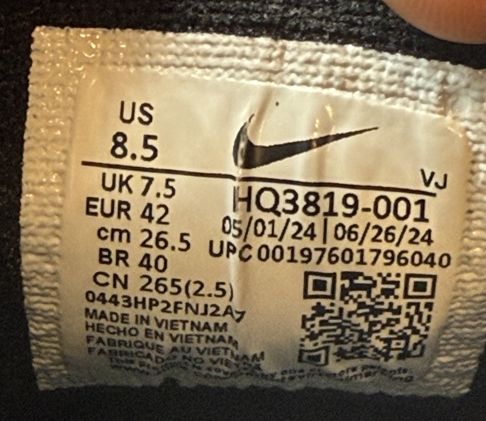 (2024) Nike React Vision 'Black Laser Orange Cool Grey' Men’s UK 7.5