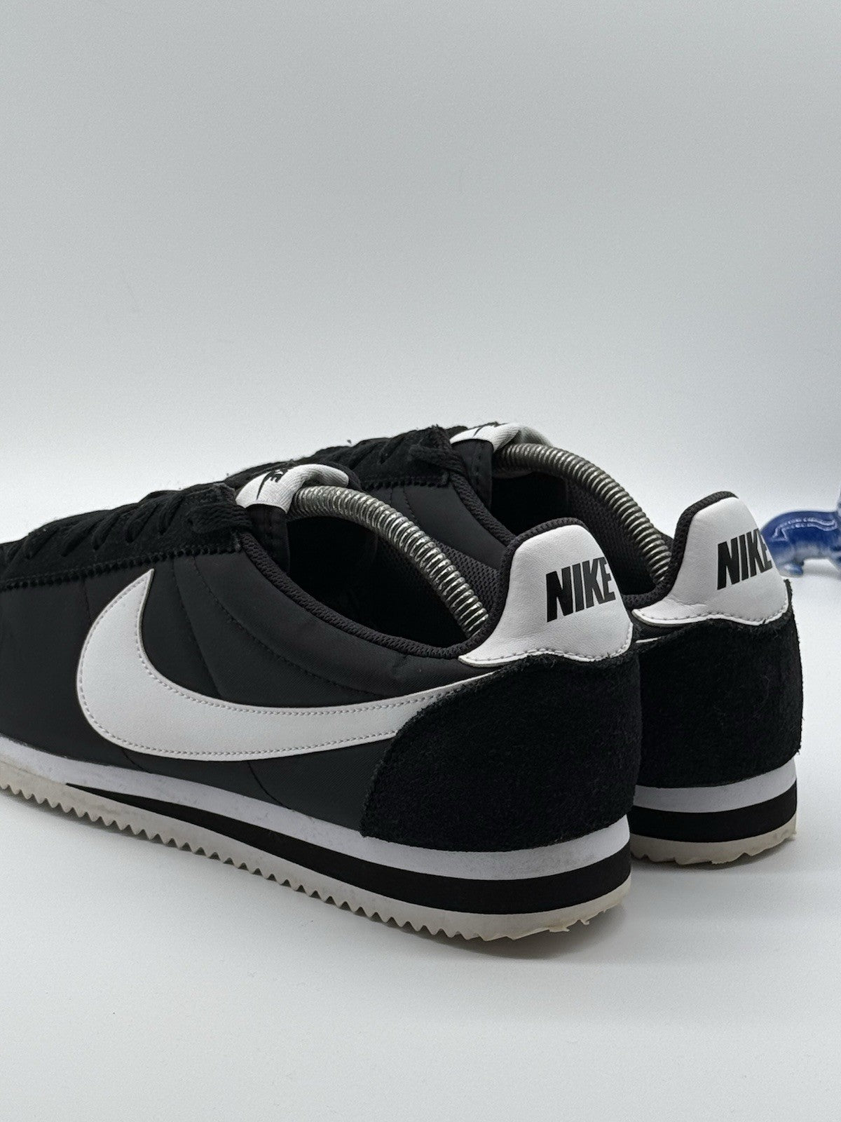 (2017) Nike Classic Cortez Nylon OG Vintage - Black White - Size UK 11 (EU 46)