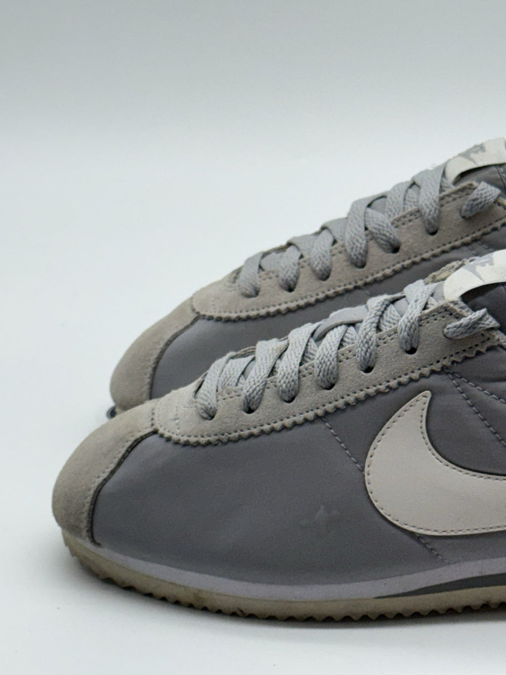 Nike Classic Cortez Nylon 'Wolf Grey x White' (2015) – UK 7