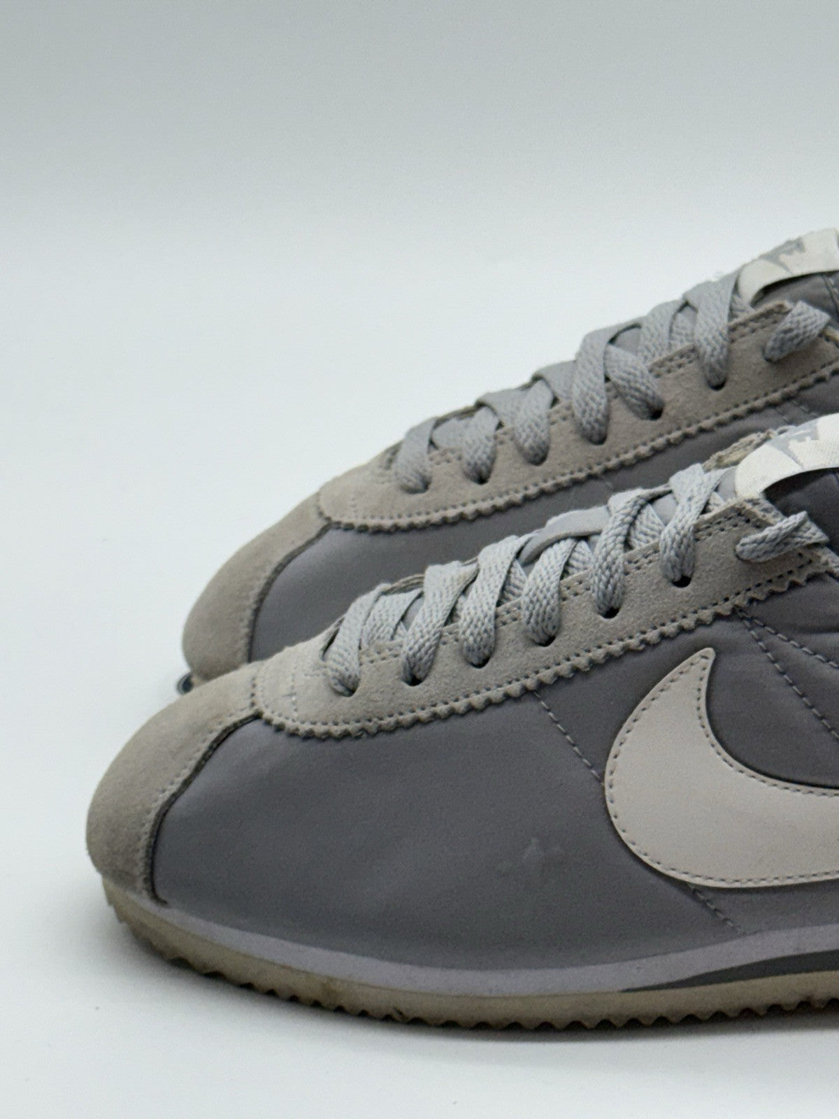 Nike Classic Cortez Nylon 'Wolf Grey x White' (2015) – UK 7