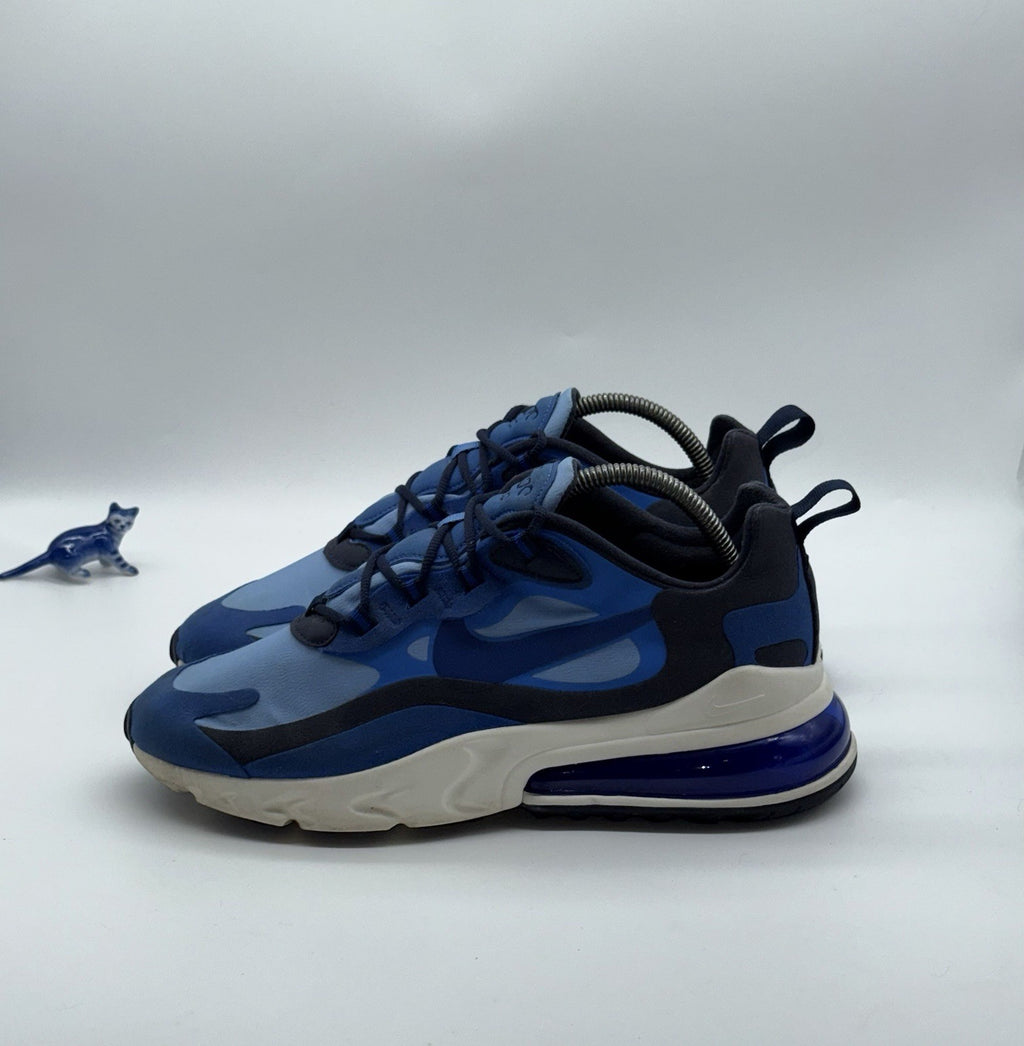Nike Air Max 270 React Triple Blue x White Mens Size UK 7.5 (CI3866-400)