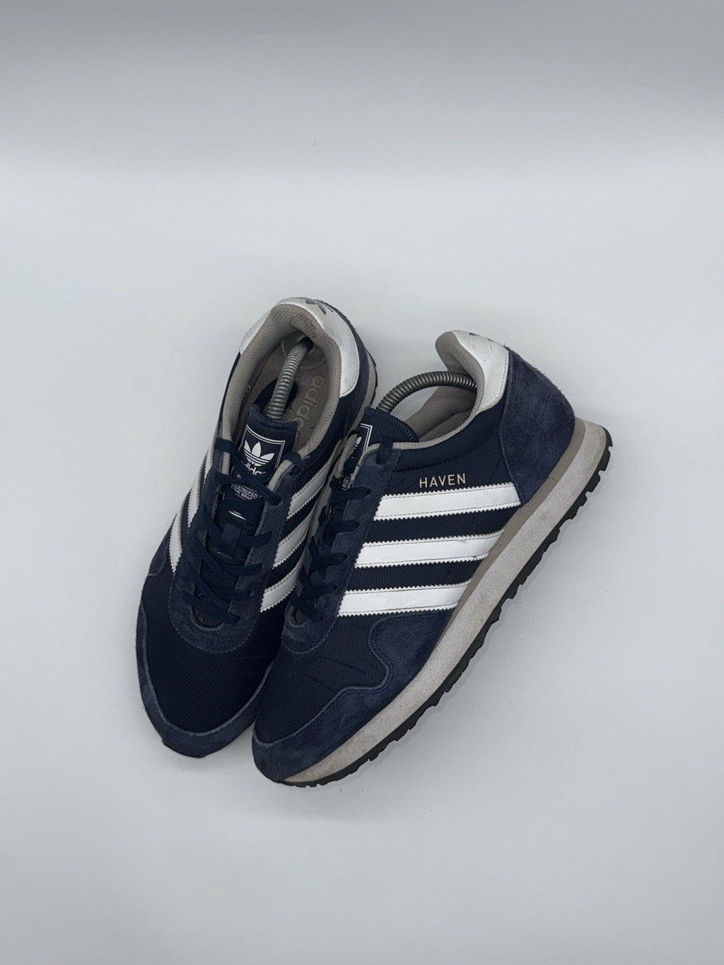 (2016) Adidas Originals Haven ‘Collegiate Navy x White’ Retro Trainers UK 8