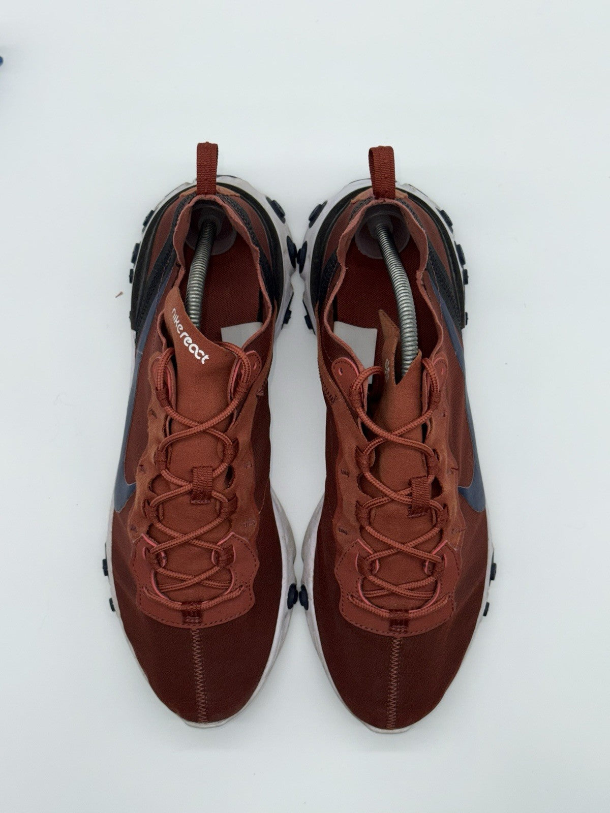 (2018) Nike React Element 55 Mars Stone Midnight Navy Men's UK 10 - BQ6166-600