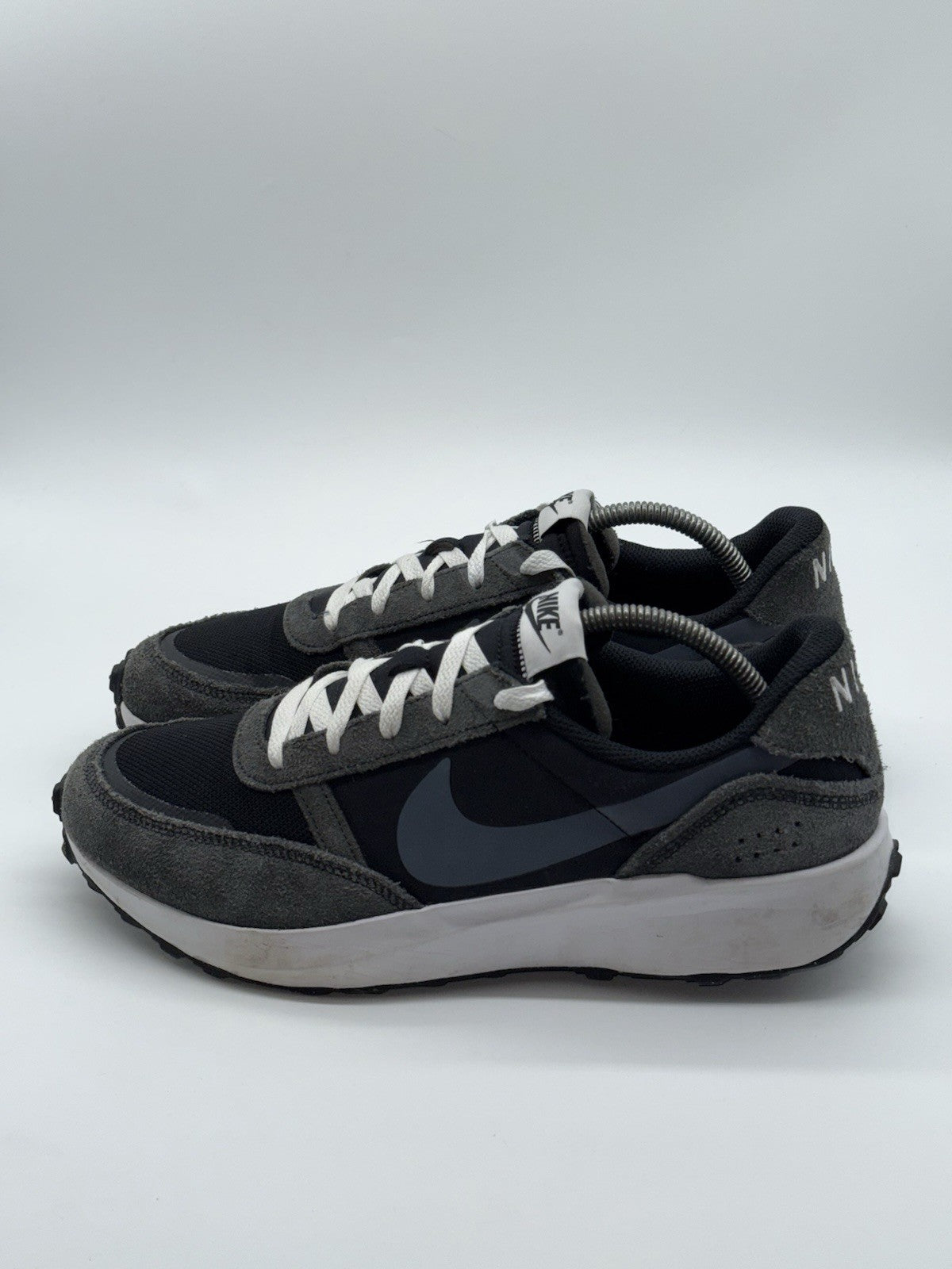 (2024) Nike Waffle Debut Retro Trainers Black x Grey Men’s UK 9.5