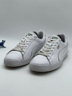 Men’s Puma Basket Vulc White Low Top Trainers Size UK 9