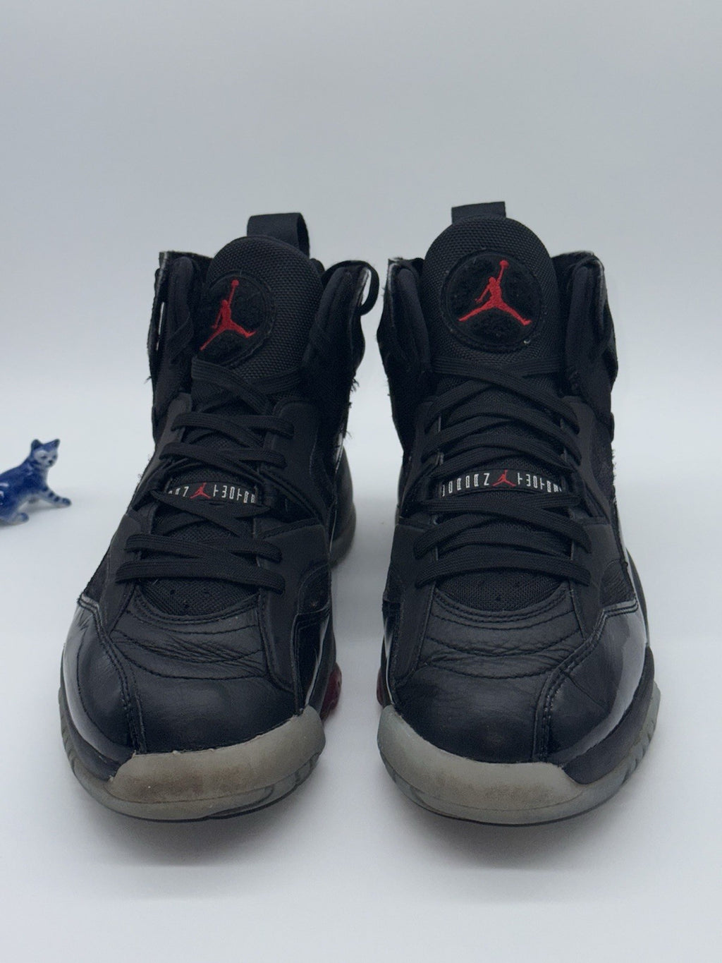(2022) Nike Air Jordan Jumpman Two Trey Black Red Trainers Size UK 9