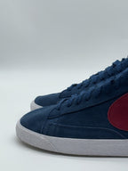 (2013) Nike Blazer Mid Suede Trainers Navy Blue/Red/White UK 9 (371761-461)