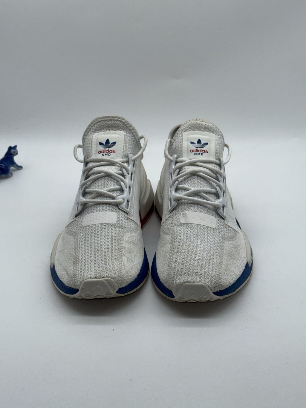 Adidas NMD R1 V2 White x Lush Red x Blue UK Size 7.5 FX4148