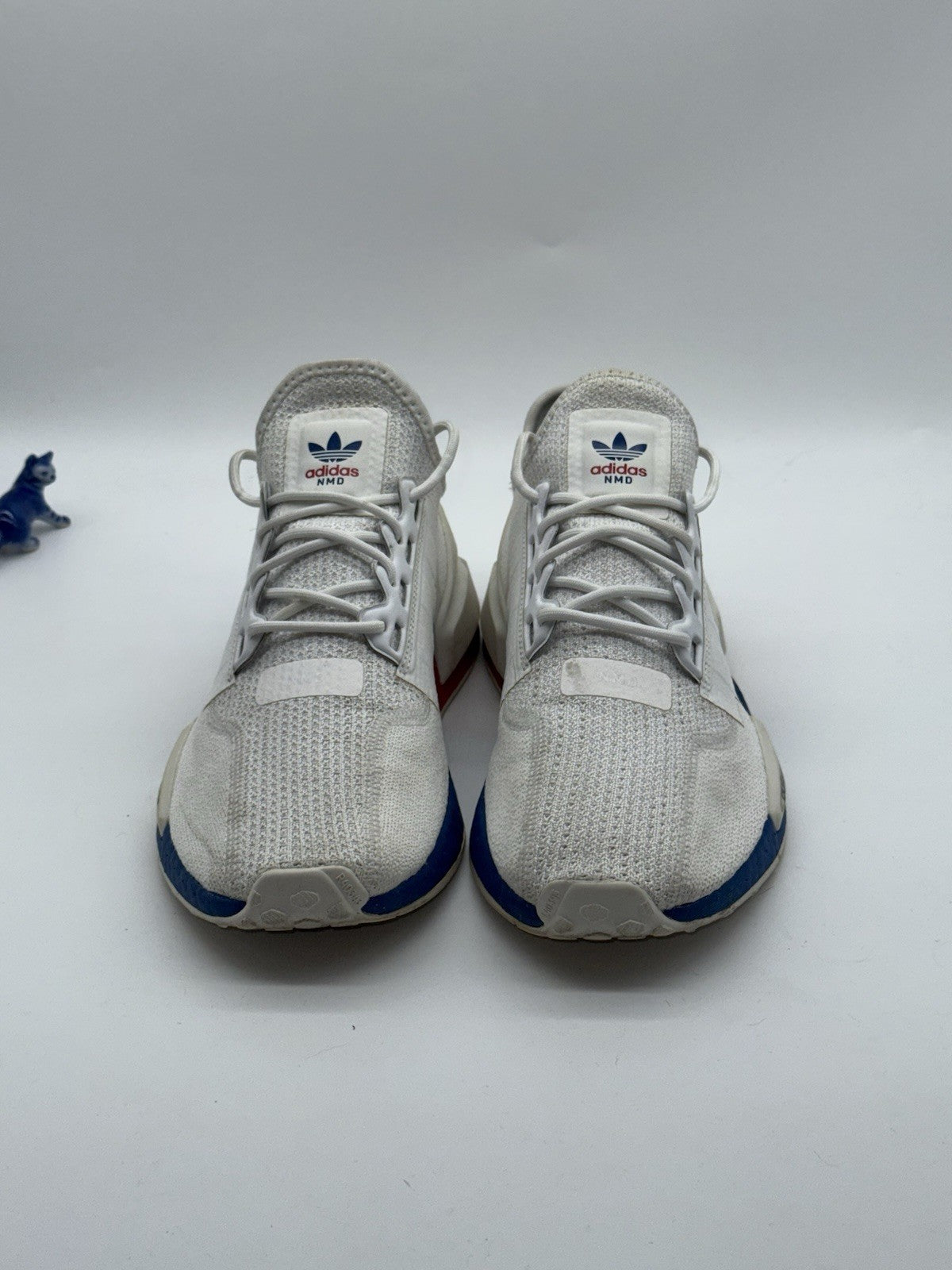 Adidas NMD R1 V2 White x Lush Red x Blue UK Size 7.5 FX4148