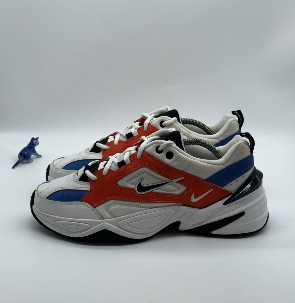 Nike M2K Tekno White Black Orange Men's UK 9 Retro Trainers (AV4789-100)
