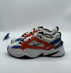 Nike M2K Tekno White Black Orange Men's UK 9 Retro Trainers (AV4789-100)