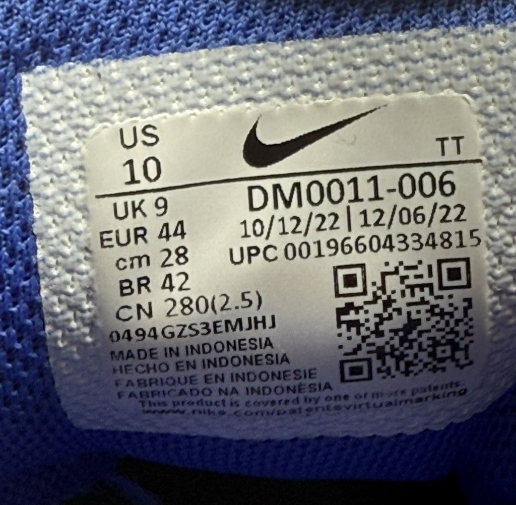 Nike Air Max 95 'Black x Team Royal' (2022) – UK 9