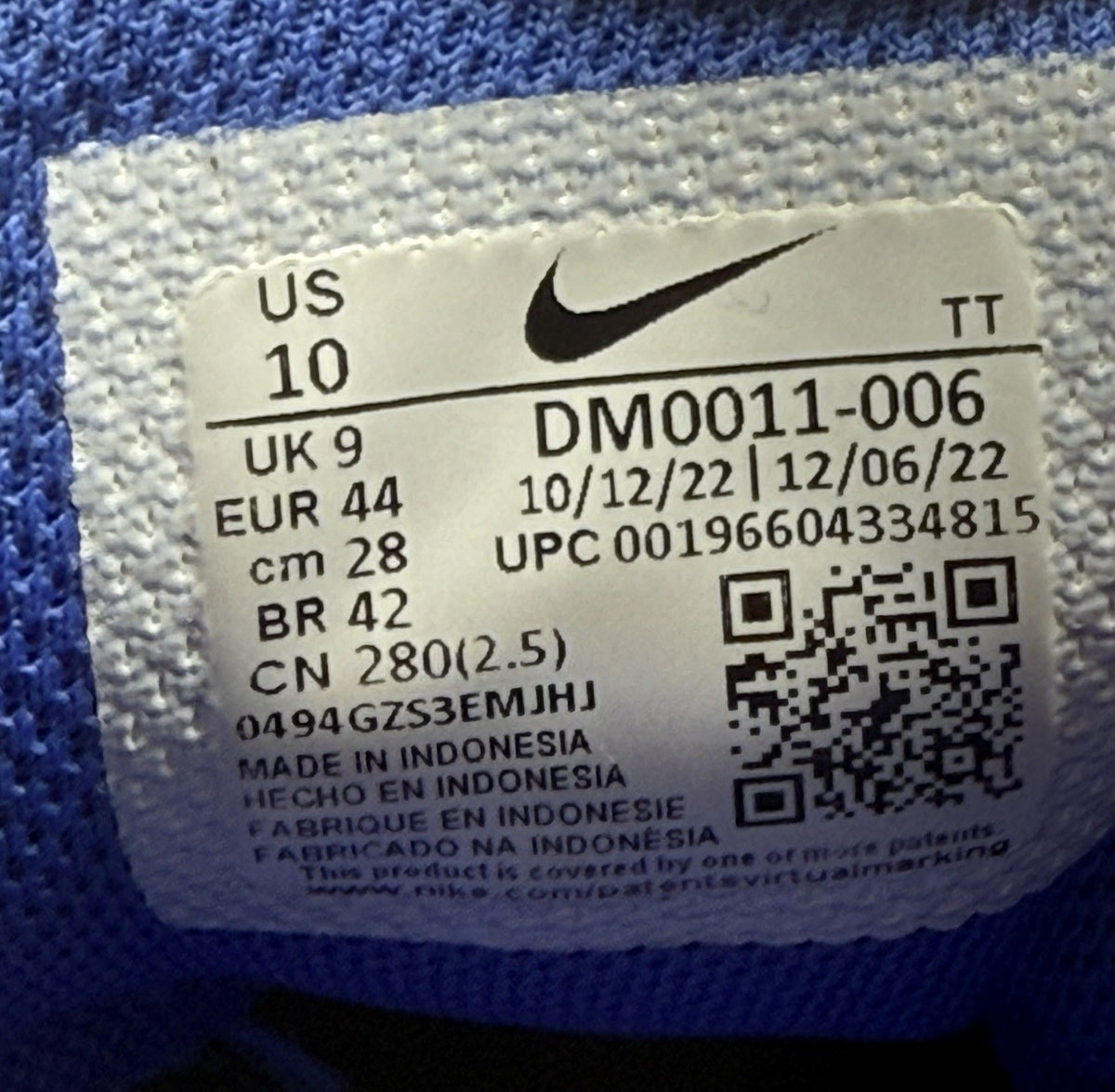 Nike Air Max 95 'Black x Team Royal' (2022) – UK 9