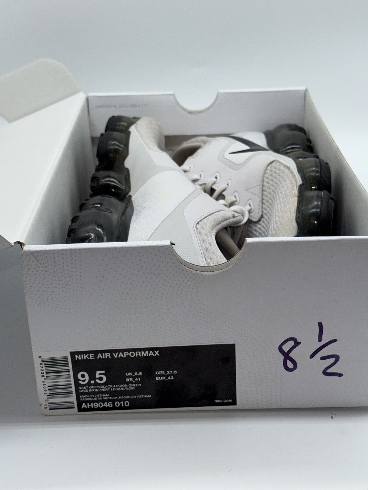 (2017) Nike Air VaporMax CS Vast Grey Black Men’s UK 8.5 (AH9046-010)